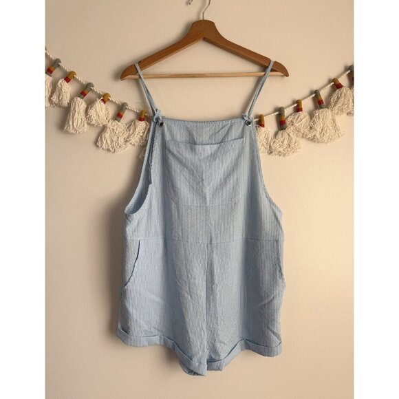 Princess Polly Pants - Princess Polly Striped Nautical Lightweight Relax Short Overalls Beachy Coquette